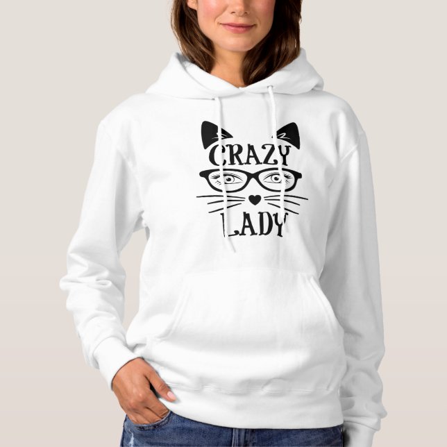 Sudadera Crazy Cat Lady Black Cats (Anverso)
