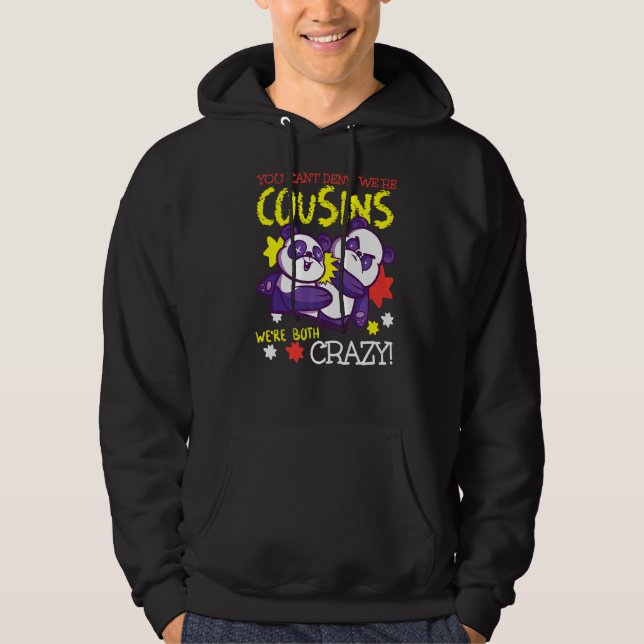 Sudadera Crazy Cousin Pandas Para Niños (Anverso)