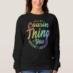 Sudadera Crazy Cousin Thing Mateo Grupo Equipo familiar Reu