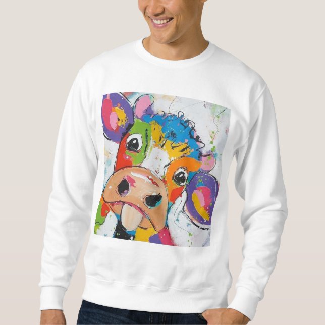 Sudadera Crazy Cow (Anverso)