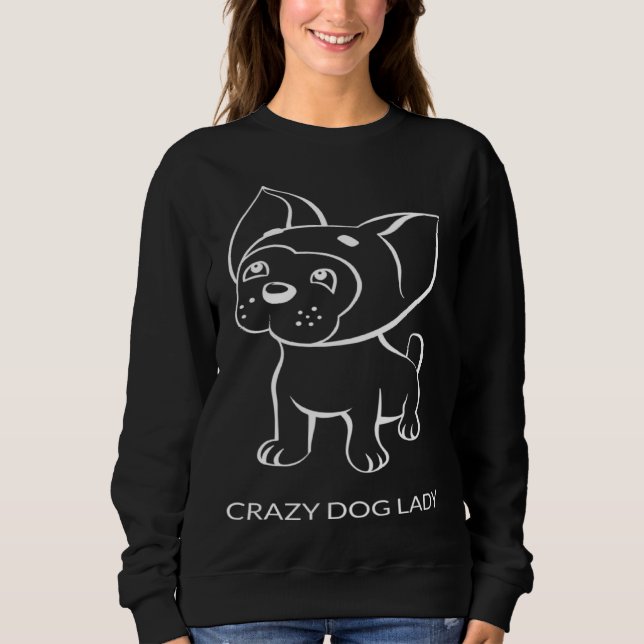 Sudadera Crazy Dog Lady (Anverso)
