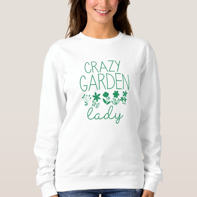 Sudadera Crazy Garden Lady (Anverso)