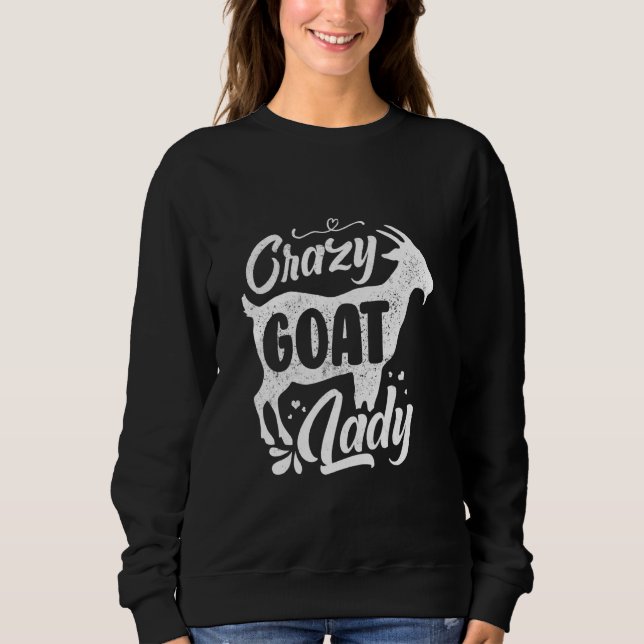 Sudadera Crazy Goat Lady (Anverso)