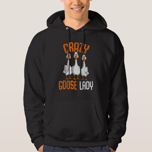Sudadera Crazy Goose Lady Goose Girl  Duck (Anverso)