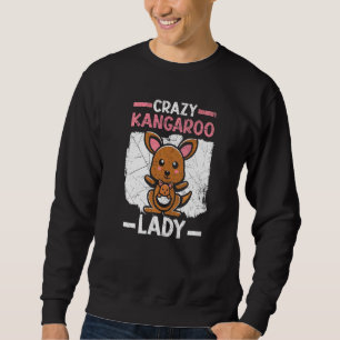 Sudadera Crazy Kangaroo Lady Wildlife Animal Australia
