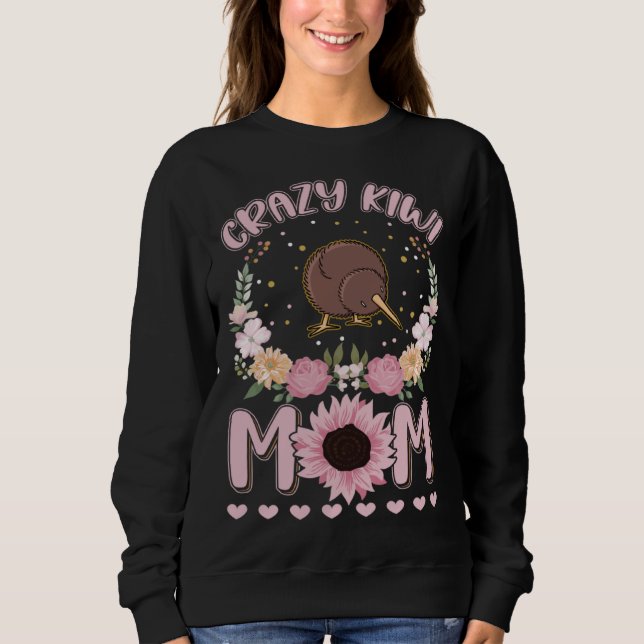 Sudadera Crazy Kiwi Mom Kiwi Bird Girl (Anverso)
