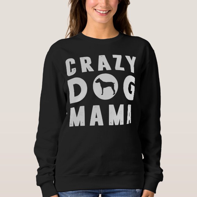 Sudadera Crazy Pitbull Dog Mama (Anverso)