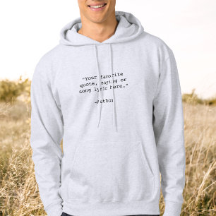 Sudadera Crea Tu Propia Cita Personalizada