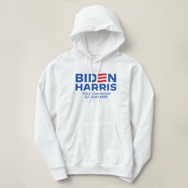 Sudadera Crea tu propio Biden Harris 2024 (Diseño del anverso)