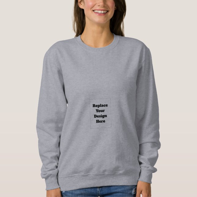 Sudadera Crea tu propio blanco  (Anverso)