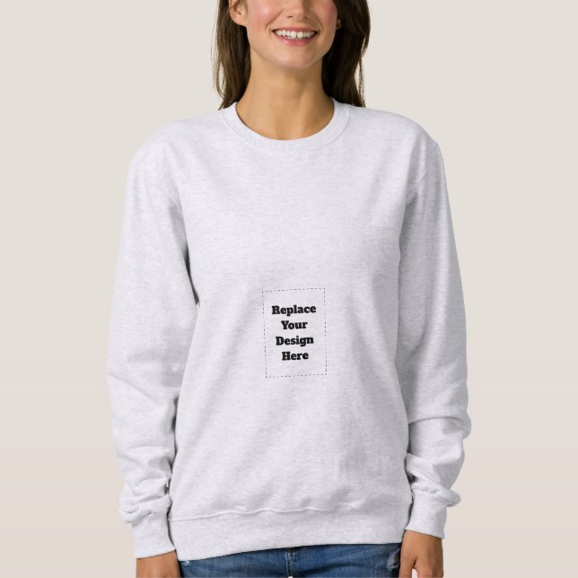 Sudadera Crea tu propio blanco  (Anverso)