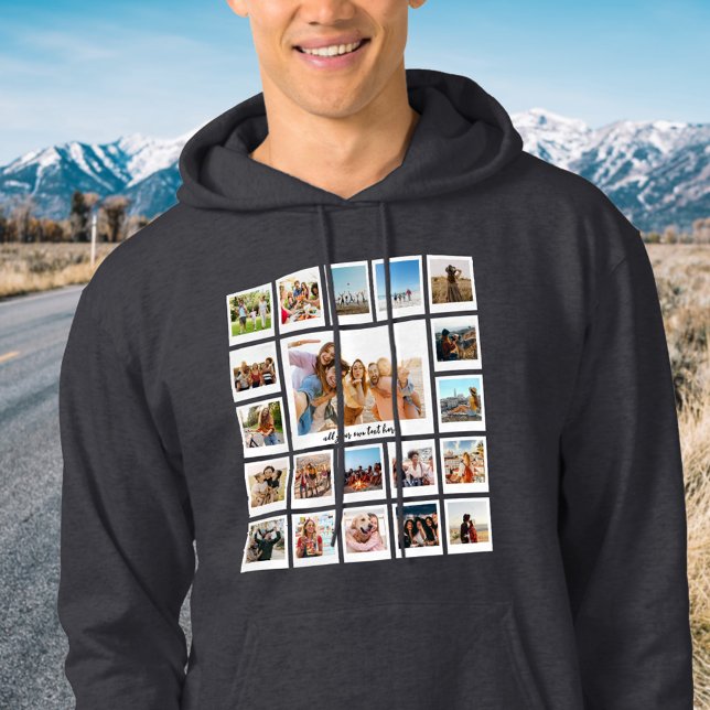 Sudadera Crea tu propio collage de 20 fotos personalizadas (Subido por el creador)