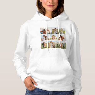 Sudadera Crea tu propio collage de 9 fotos