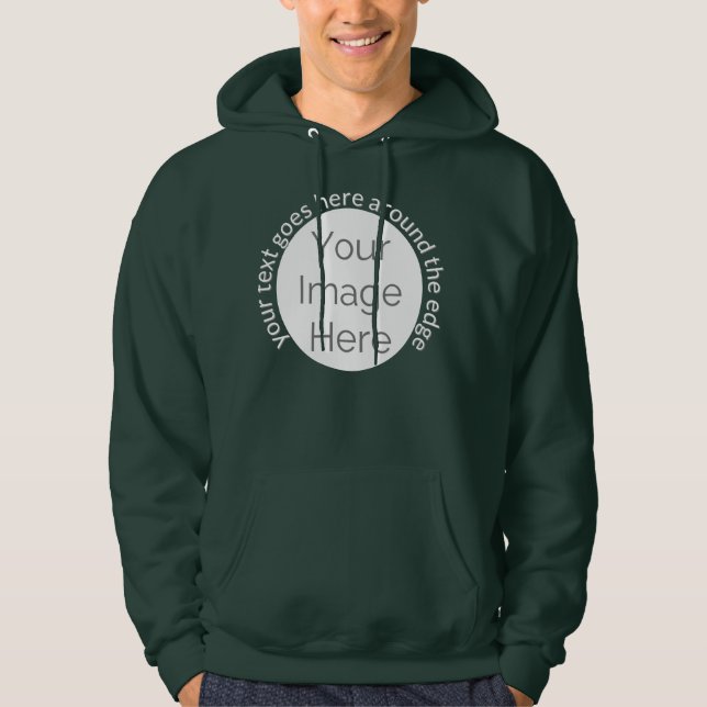 Sudadera Crea tu propio texto de personalizado de fotos (Anverso)