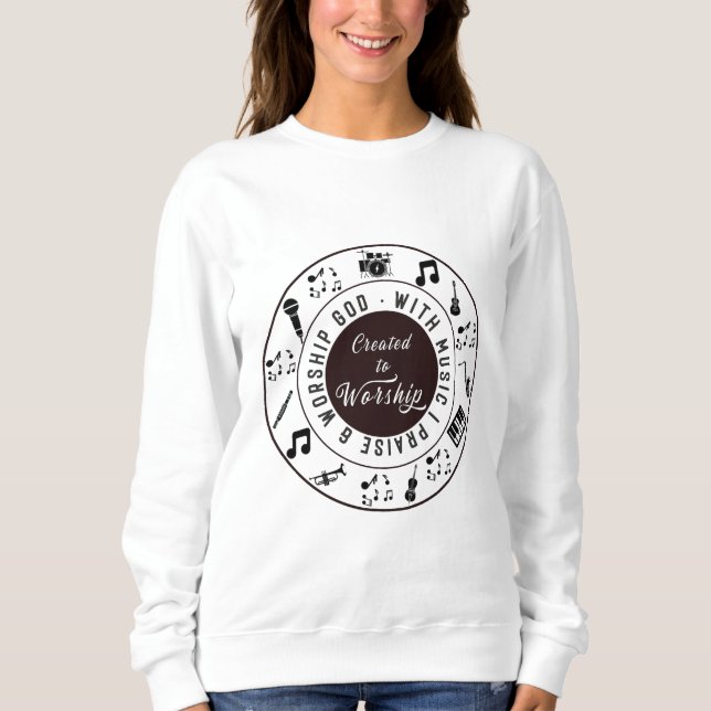 Sudadera Creada para Adorar (Anverso)