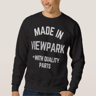 Sudadera Creado En Viewpark Eslogan Nacido En Viewpark