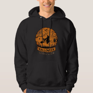 Sudadera Creador de béisbol de Halloween Bruja voladora Lun
