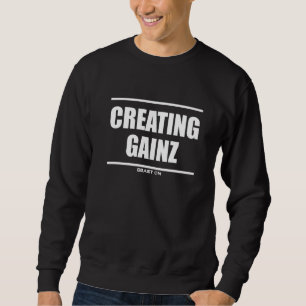Sudadera Creando ganancia de Gainz Bodybuilding Gym Fitnes