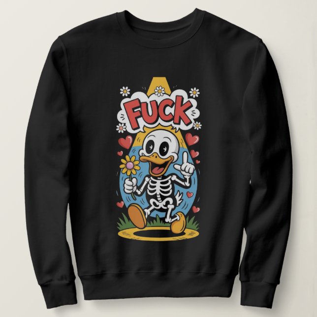 Sudadera crear ilustración vectorial de dibujos animados (Anverso del diseño)