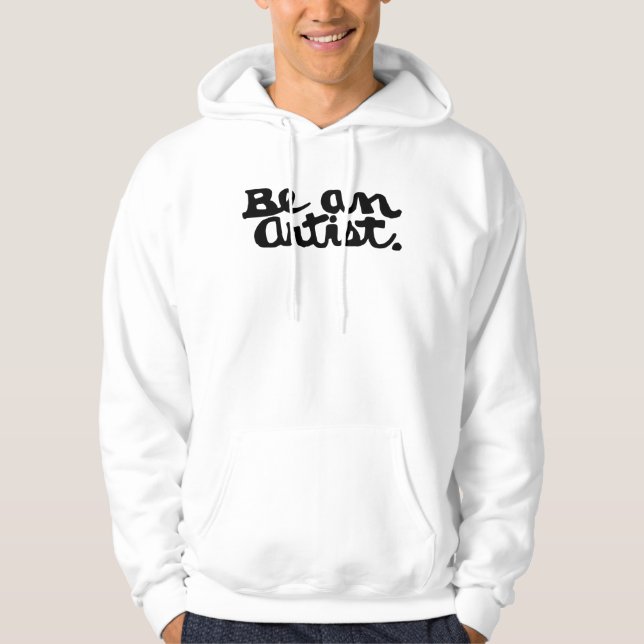 Sudadera Crear Libremente: Lema Artístico Manuscrito (Anverso)