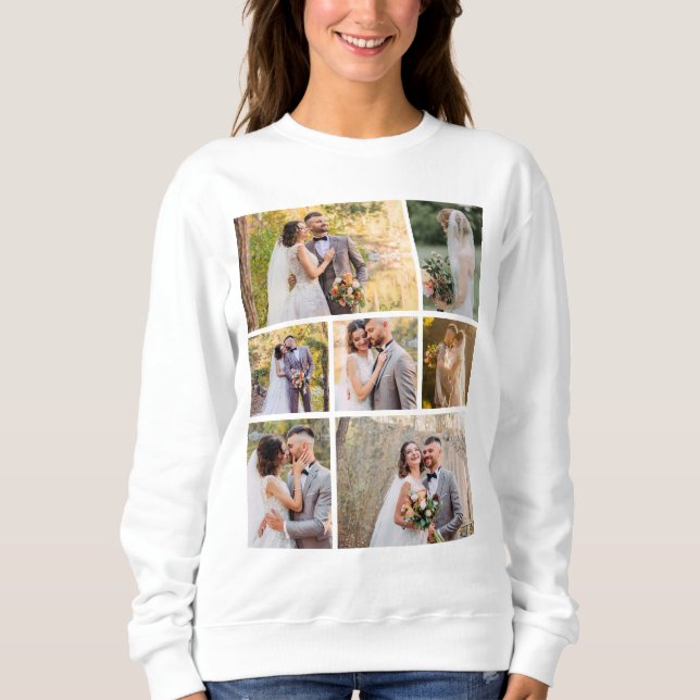 Sudadera Crear su propio Boda de fotos 7 (Anverso)