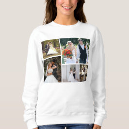 Sudadera Crear su propio Collage de 5 Bodas de fotos