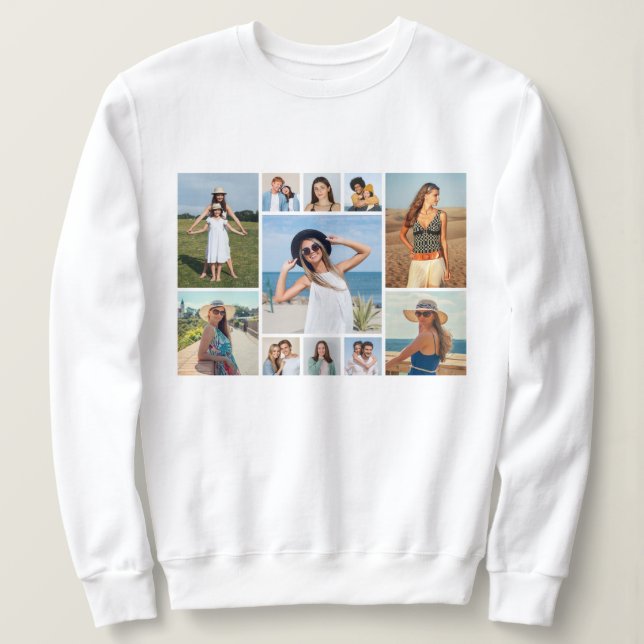 Sudadera Crear su propio Collage de fotos 11 (Anverso del diseño)