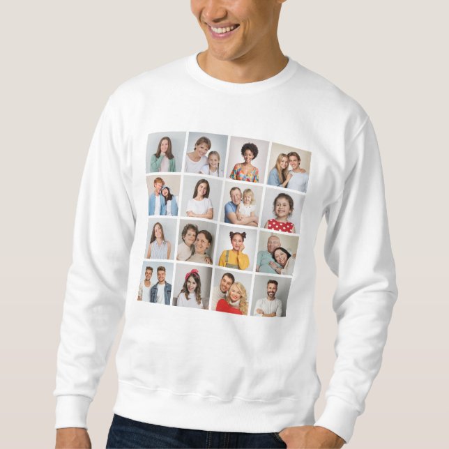 Sudadera Crear su propio Collage de fotos de 16 (Anverso)