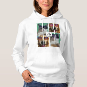Sudadera Crear su propio Collage de fotos de 4 Mascotas
