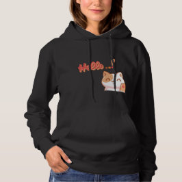 Sudadera Crear su propio diseño personalizado Hola gato lin