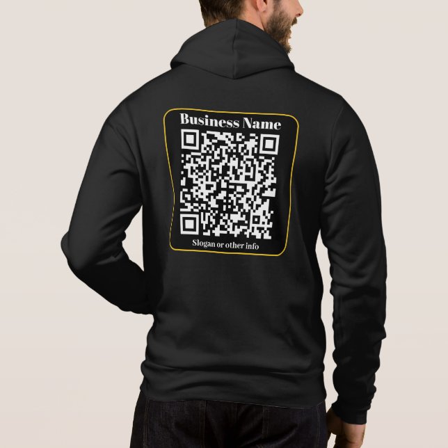Sudadera Crear un código QR comercial digitalizable instant (Reverso)