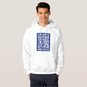 Sudadera Crear un código QR escaneado   Azul marino (editab