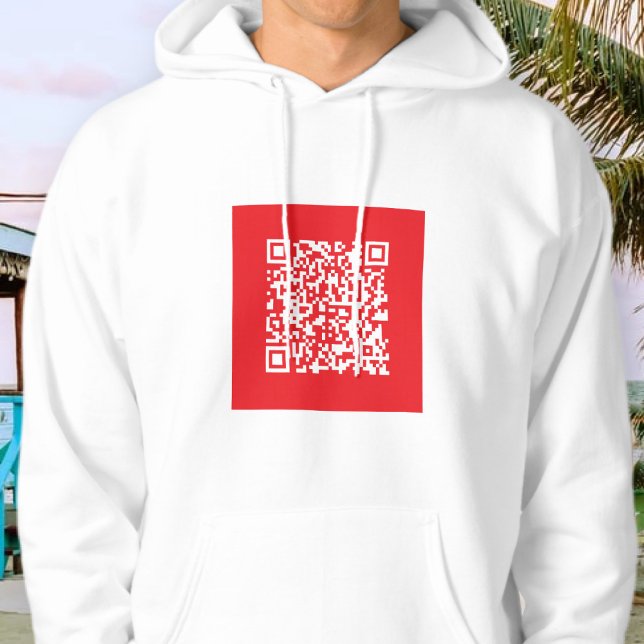 Sudadera Crear un código QR rojo analizable (modificable) (Subido por el creador)