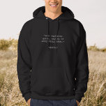 Sudadera Create Your Own Custom Quote<br><div class="desc">Create your own custom quote hoodie. Add your own saying,  bible verse,  song lyric or personalized text in minimalist typewriter typography.</div>