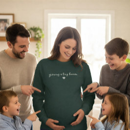 Sudadera "creciendo un pequeño humano" lindo embarazo