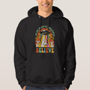 Sudadera Cree en la Magia de la Navidad Retro Navidad