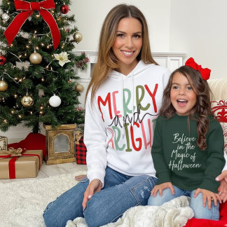 Sudadera Cree en la Magia de la Tipografía de Halloween