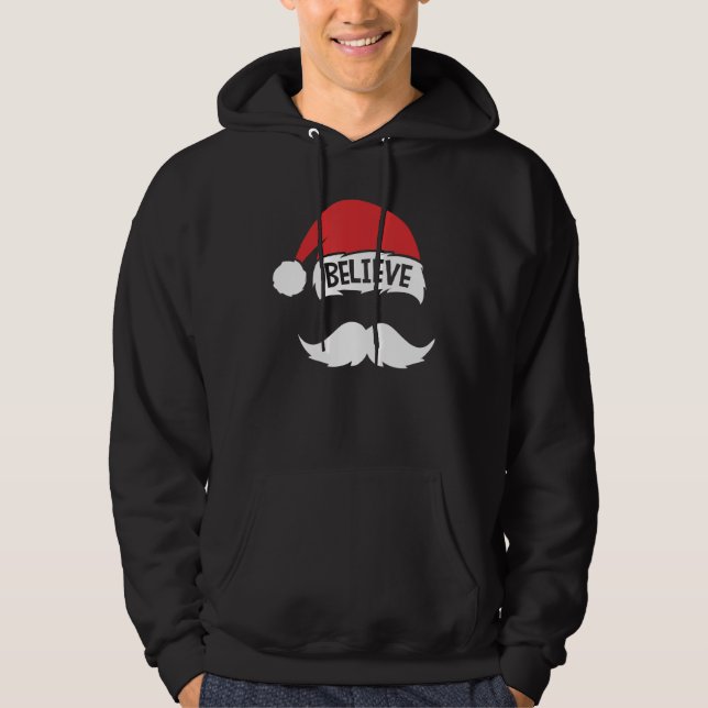 Sudadera Cree En Santa Hat Mustache Family Reunion Chris (Anverso)