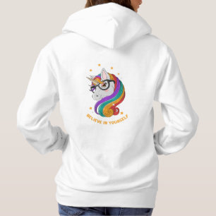 Sudadera Cree En Usted Misma Unicornio