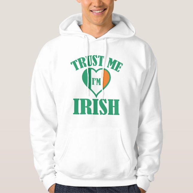 Sudadera Créeme, soy irlandés (Anverso)
