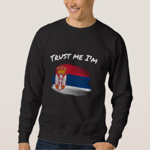 Sudadera Créeme, soy serbio - Vintage Orgullo de Bandera Se