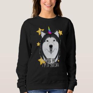 Sudadera Créeme, Soy Un Unicornio Siberian Husky
