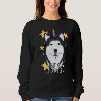 Sudadera Créeme, Soy Un Unicornio Siberian Husky