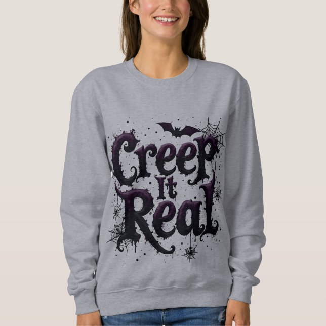 Sudadera Creep It Real - Edgy Halloween Vibes (Anverso)