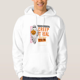 Sudadera Creep It Real: Halloween negro y Naranja espeluzna