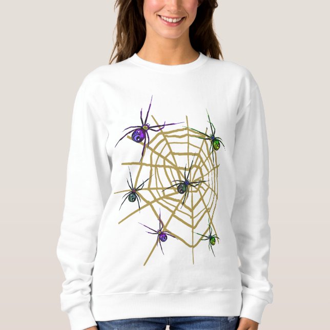 Sudadera Creepe Spider Halloween Sweatshirt (Anverso)