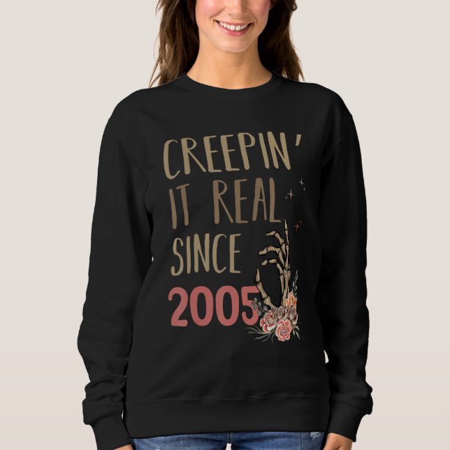 Sudadera Creepin It Real Halloween Retro 2005 Holiday Spook (Anverso)