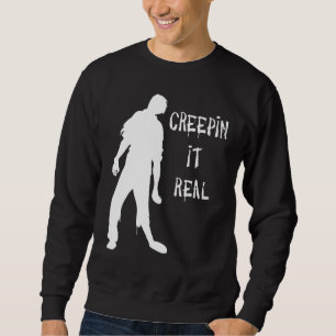 Sudadera Creepin It Real Halloween Zombie