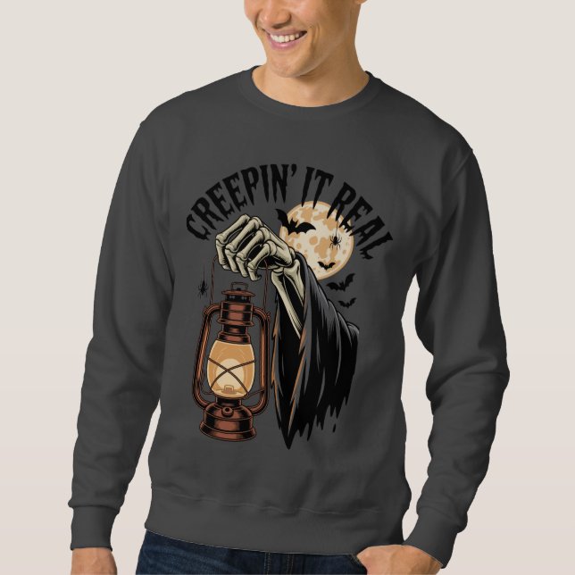 Sudadera Creepit It Real Creep It Real Halloween (Anverso)