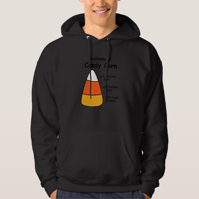Sudadera Creepy Anatomy of Candy Corn Halloween (Anverso)